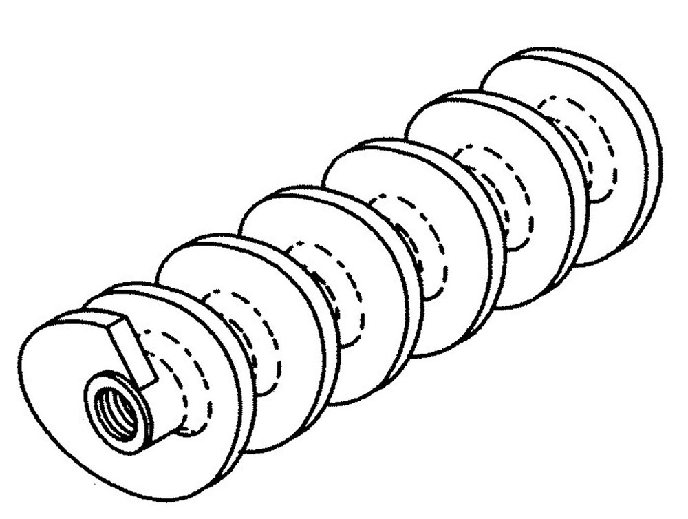 WORM / FEED SCREW-22 STRAIGHT BOWL