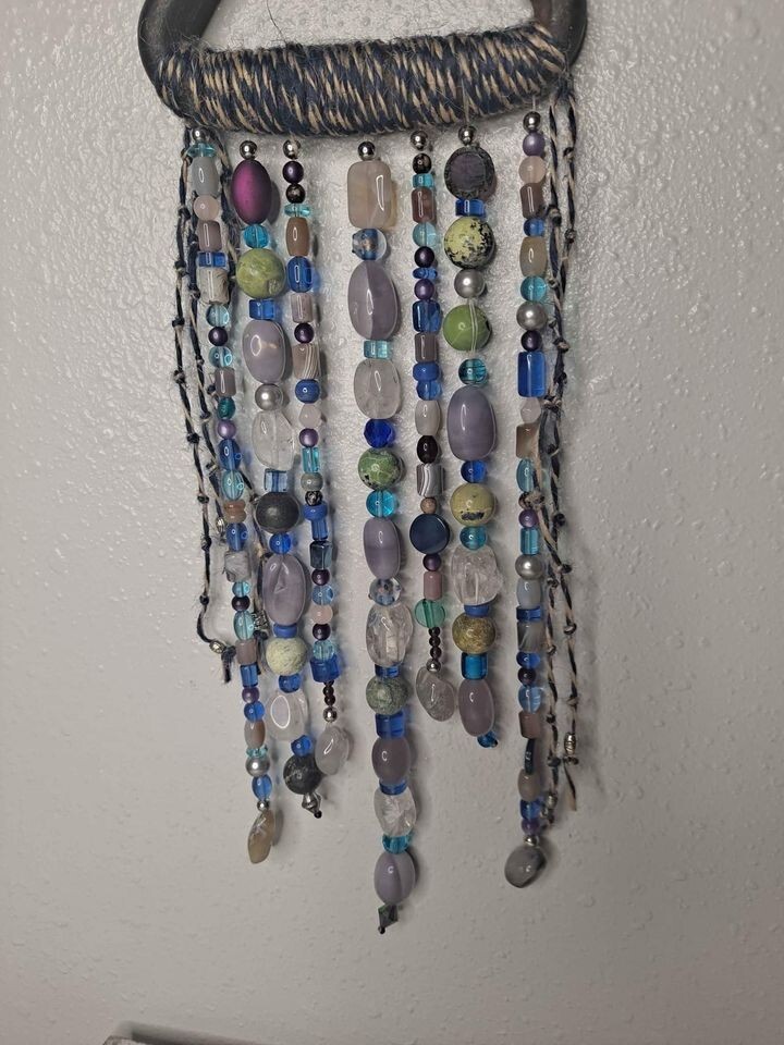 Rustic Beaded Wall Hang