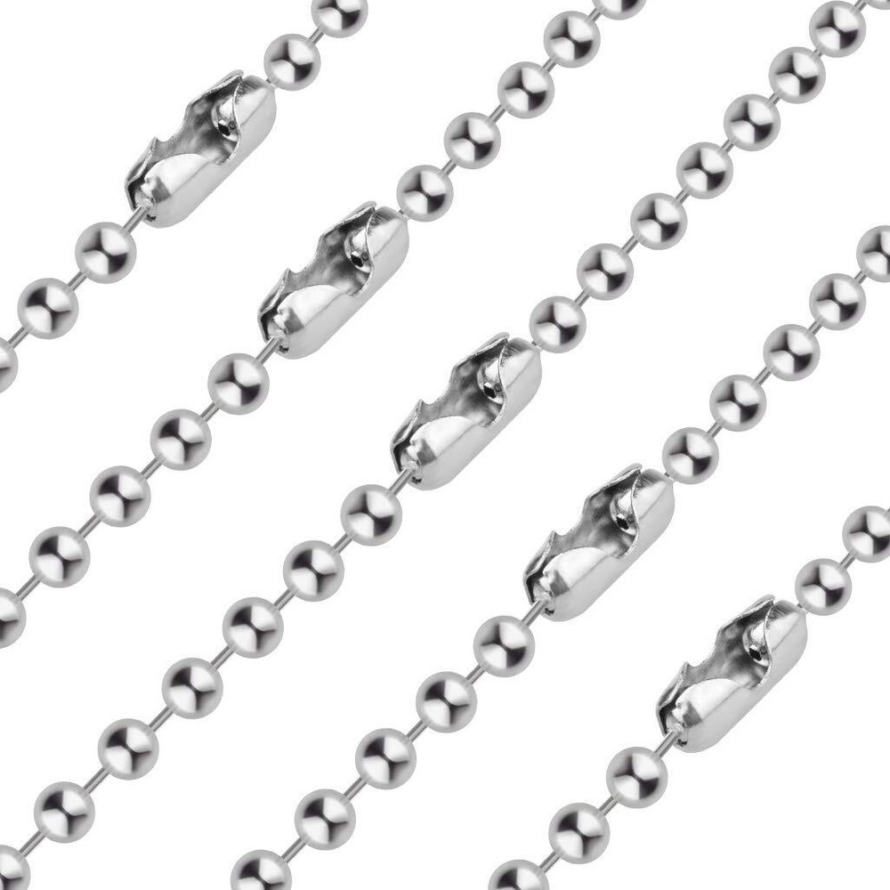 Beaded Pull Chain Extension Connector, 20 Feet Beaded Roller Chain