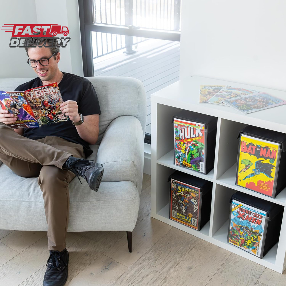 Comic Book Storage Box with Comic Book Display Window [Patent Pending]…