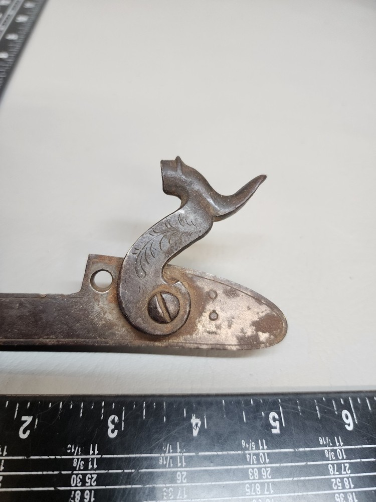 19th Percussion Lockplate Hammer Engraved Ornate