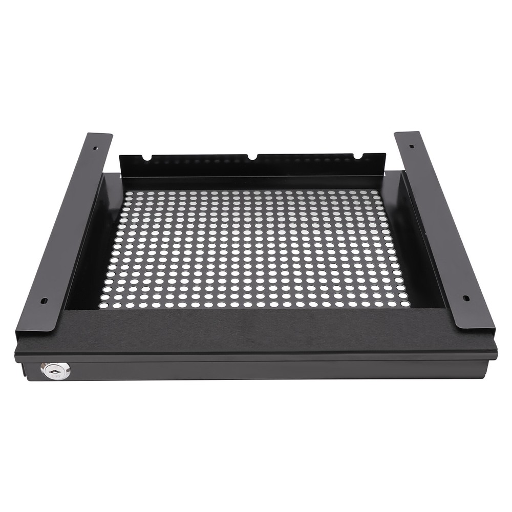 14?? Modern Sliding Pull-out Drawer Storage Organizer for Standing Desks Black