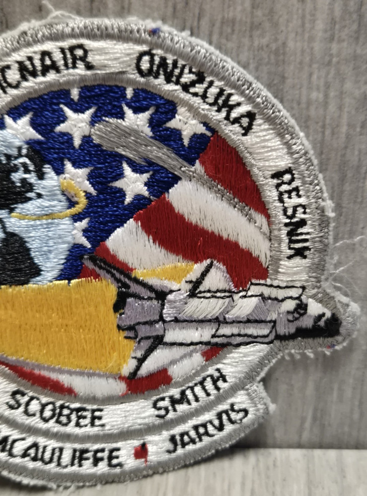 NASA Challenger Mission STS-51-L Space Shuttle Tribute Patch McAuliffe Jarvis