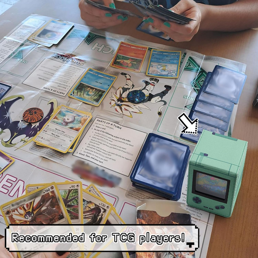 Retro Gaming Console Appearance MTG Deck Box with Commander Display, Card Deck C