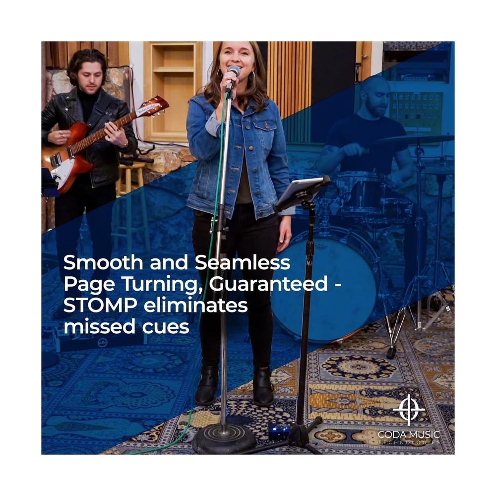 Coda Music Technologies STOMP Bluetooth Page Turner & App Controller - Foot S...