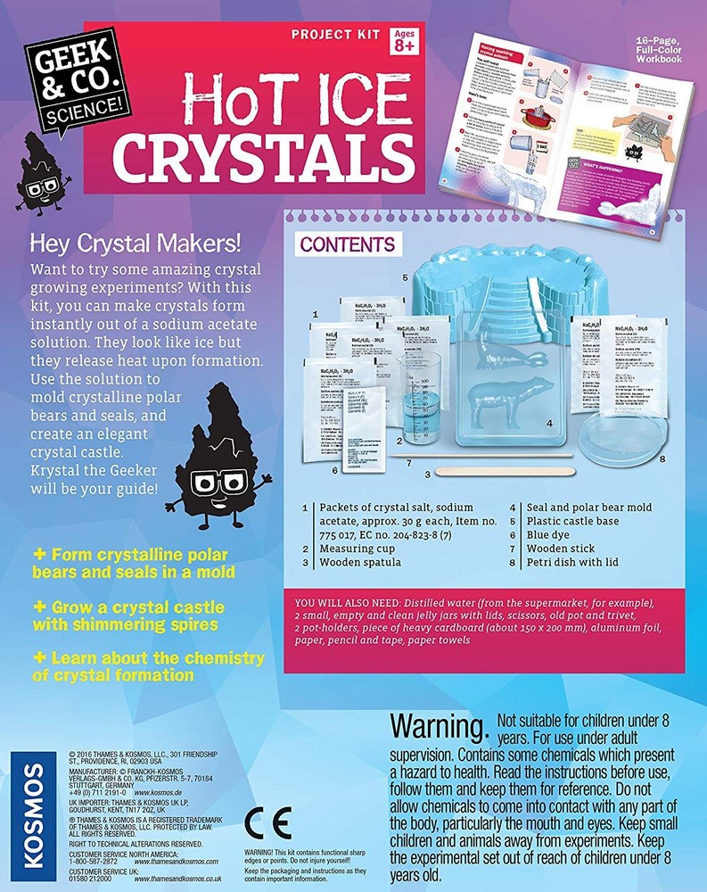 Geek & Co. Science Hot Ice Crystals Science Kit