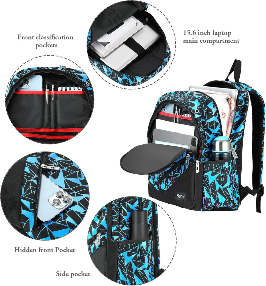 Large School Backpack for Boys Age 7-16 Elementary Middle High School