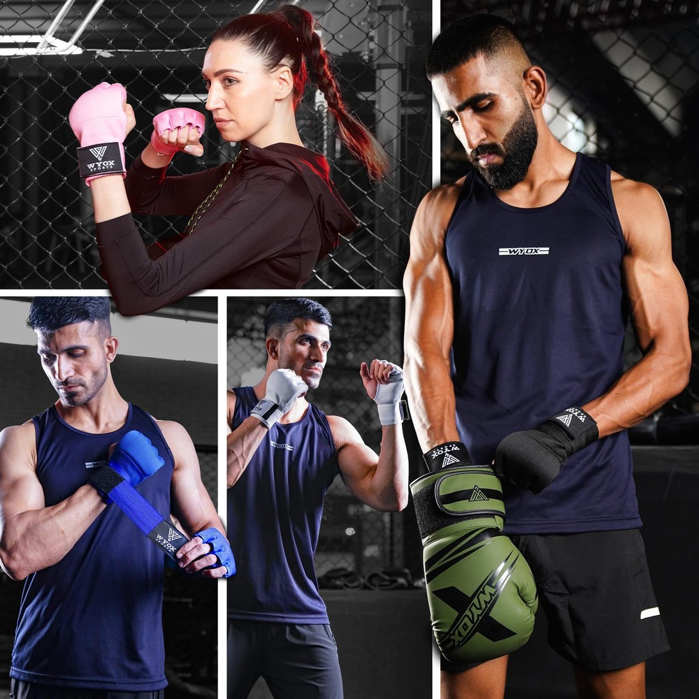 Gel Boxing Hand Wraps Padded Inner Quick Wrap Wrist Support