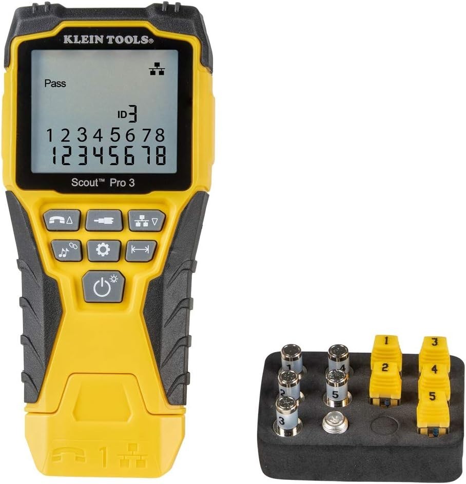 Klein Tools VDV501-851 Cable Tester with Backlit LCD Display