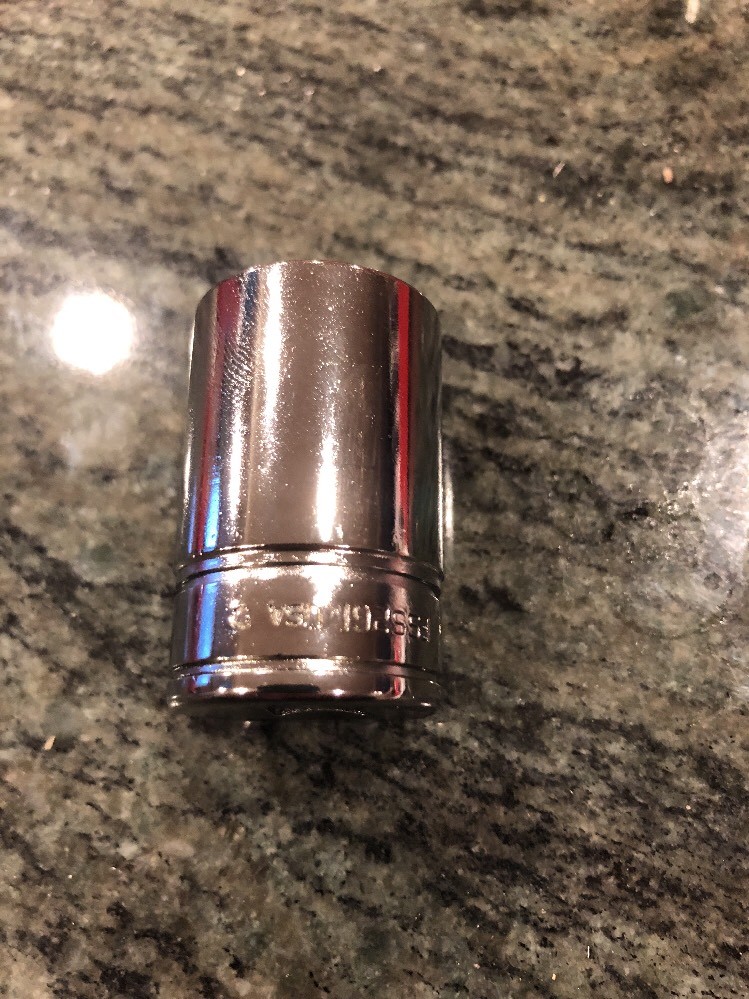 Snap-on fss261 3/8" drive 13/16" 6 point semi deep chrome socket