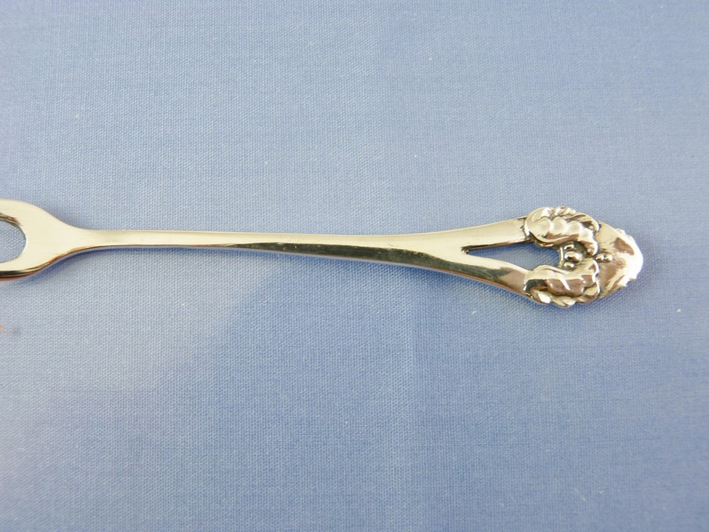 unknown HORS D'OEUVRE FORK .830 SILVER BY NORWAY MAKER H&A
