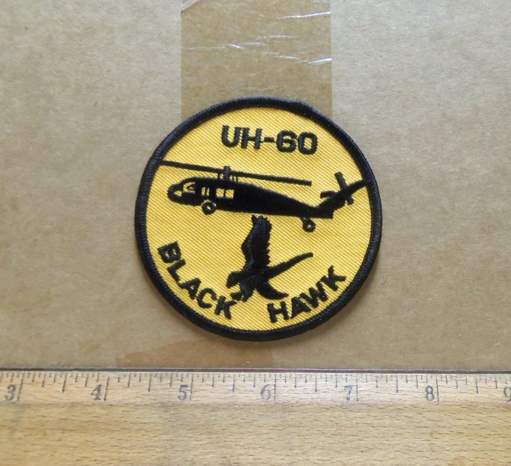 UH-60 Black Hawk Helicopter Embroidered Patch