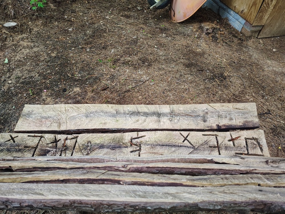 wooden bench