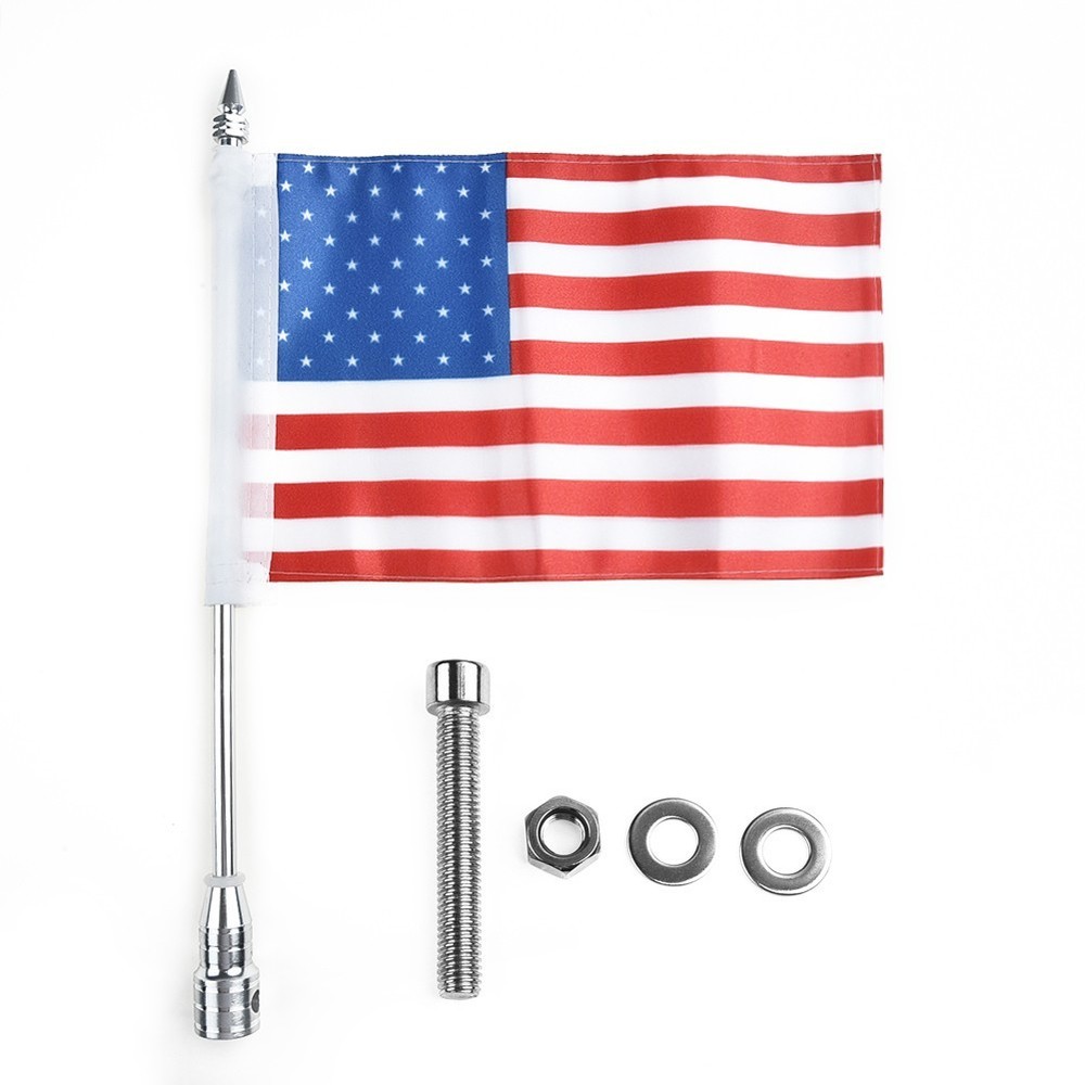 American Flag Print Flagpole Luggage Polyester Durable