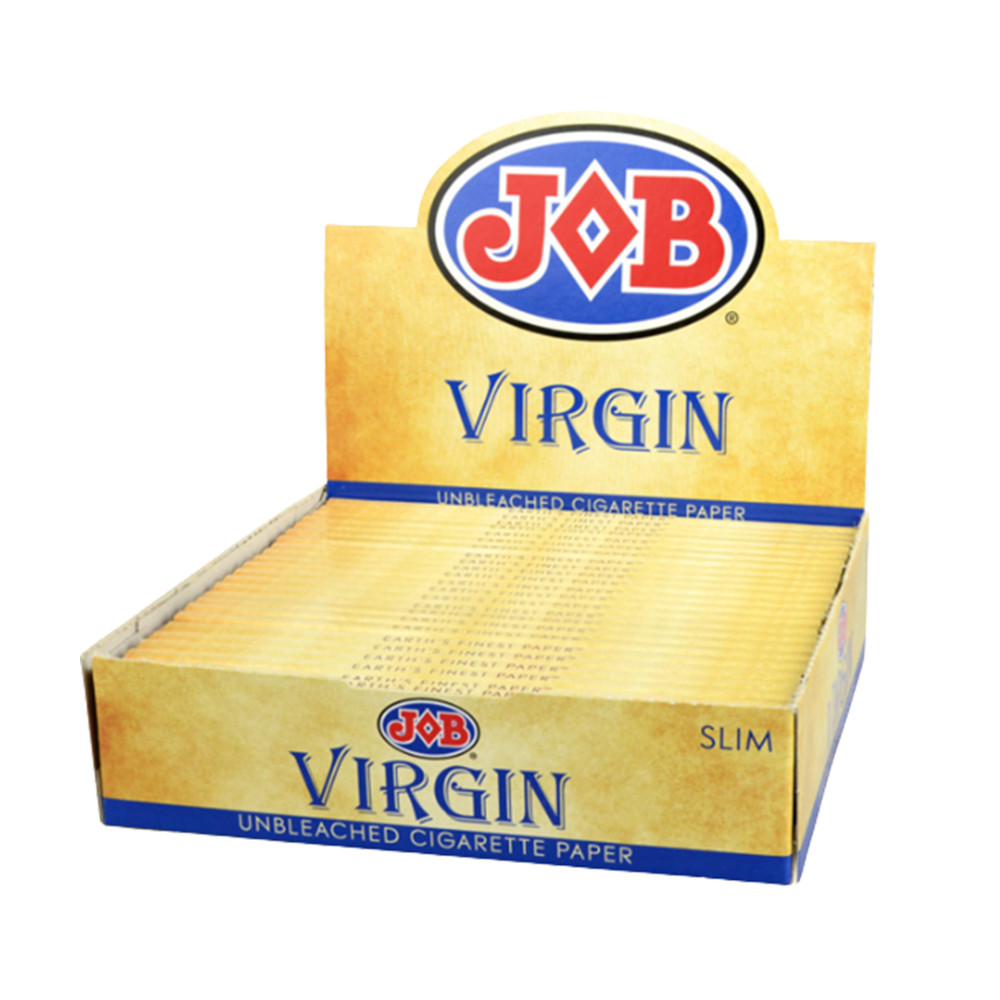 Job Virgin Unbleached Slim Rolling Papers - 5 Packs
