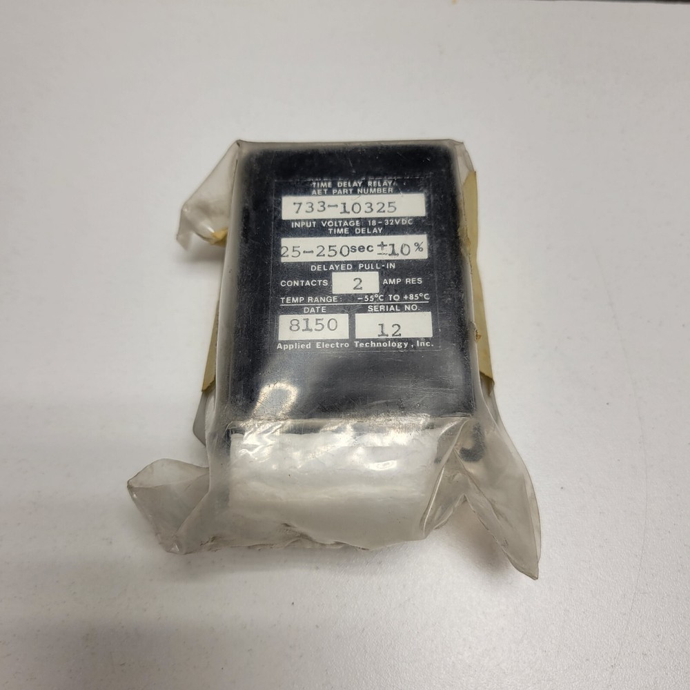 Applied Electro Technology Time Delay Relay 733-10325 5945-21-861-4092