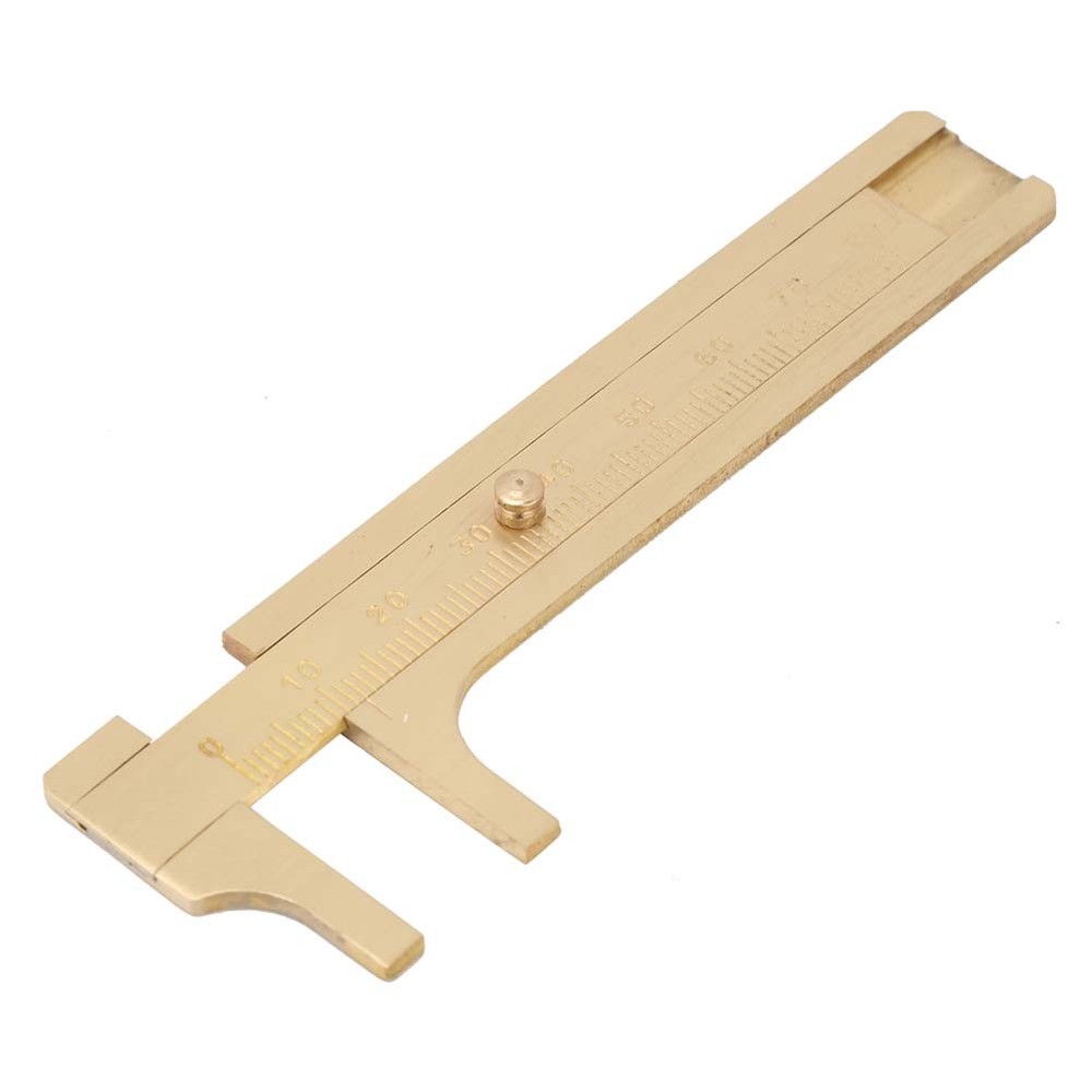 Measuring Tool Solid Copper Vernier Caliper 0-80mm Caliper Ruler For Archaeology