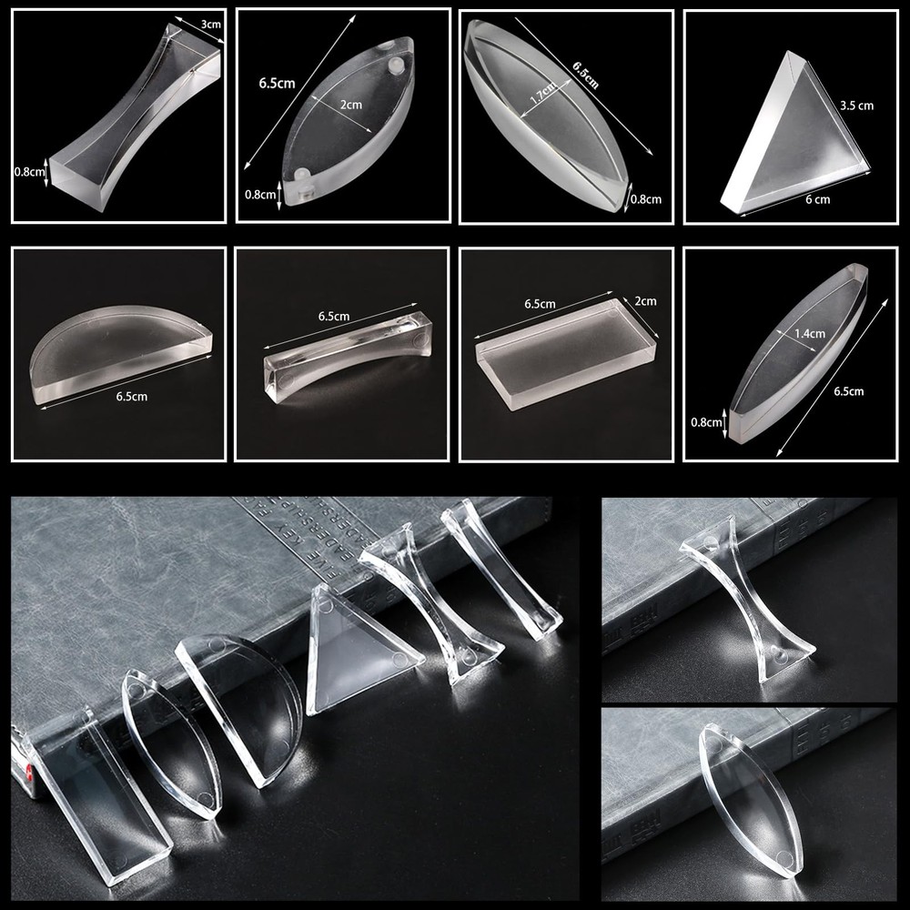 EXBEPE Physics Optics Experiment Set Refraction and Reflection of Light,Conve...