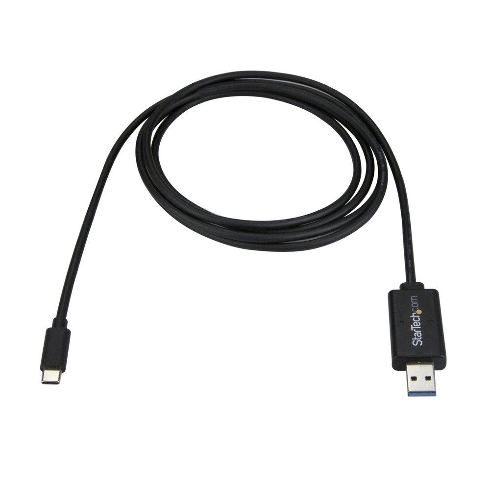 StarTech.com USB C to Data Transfer Cable, Mac/Windows, 6.56 feet, Black