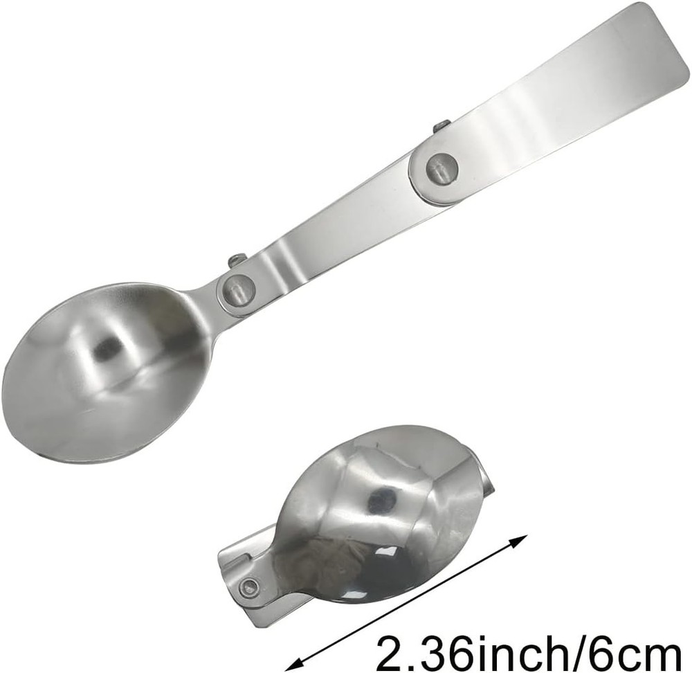 Portable Folding Flatware Set: 3-Piece Stainless Steel Camping Essentials
