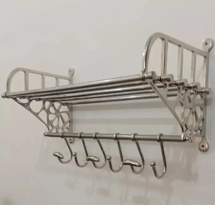 Train Rack Décor Hall Luggage Wall Mounted Rack Shelf Hooks Coat Rack