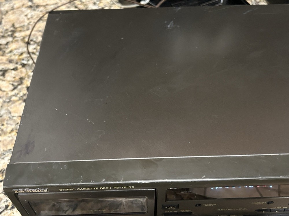 Vintage Technics Dual Double Cassette Deck Tape Player READ VIDEO