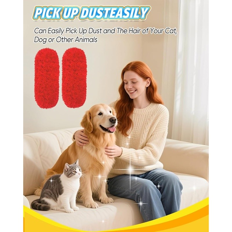 Microfiber Duster Replacement Heads Washable Reusable Compatible W/ OXO Duster