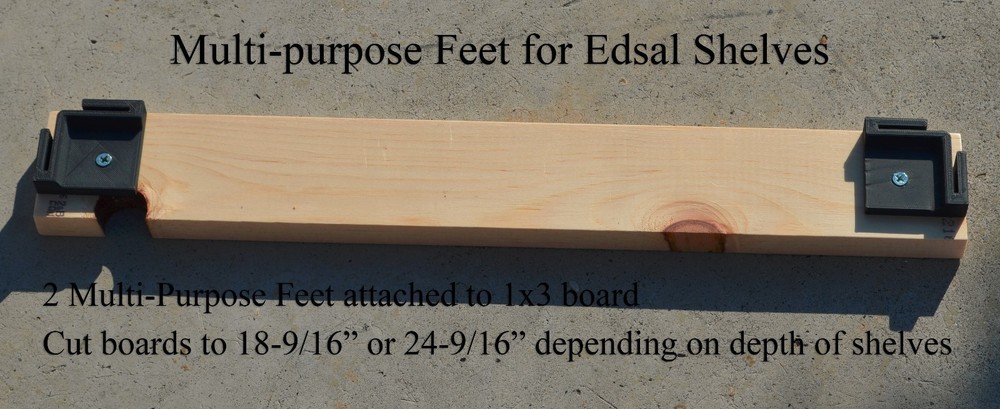 Multi-Purpose Feet for Edsal Shelves