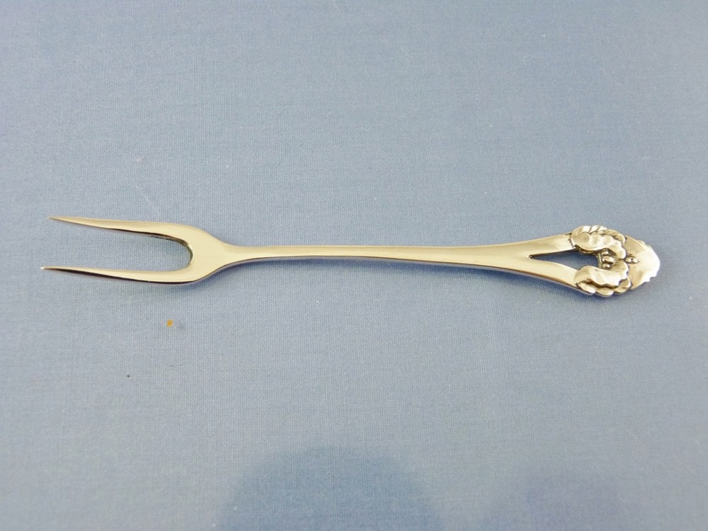 unknown HORS D'OEUVRE FORK .830 SILVER BY NORWAY MAKER H&A