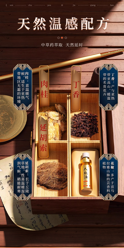 Male Sexual Function Enhancement Prolongs Time No Numbness 人初油 口舔不麻 10ml/支