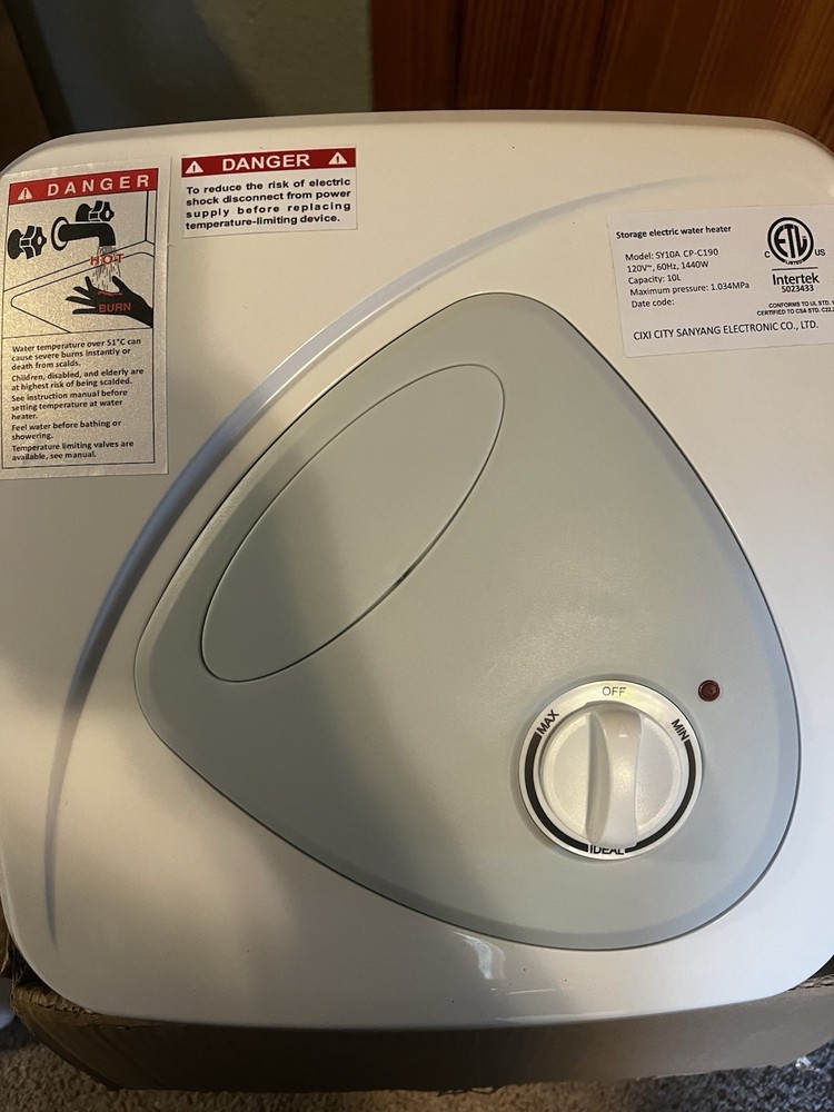 BN-LINK 2.7 Gallon Mini-Tank Water Heater, Under Sink Water Heater 20V 1440W