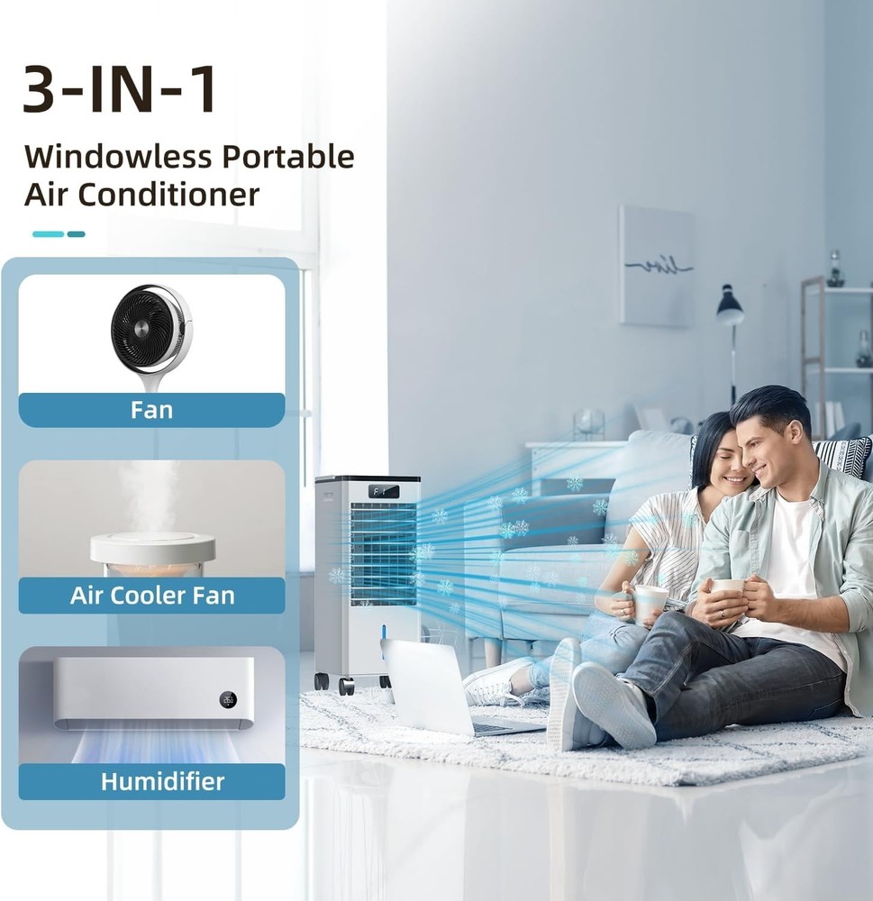 Energy-Efficient Portable AC Unit for Bedroom: 36 dB Whisper Quiet Operation