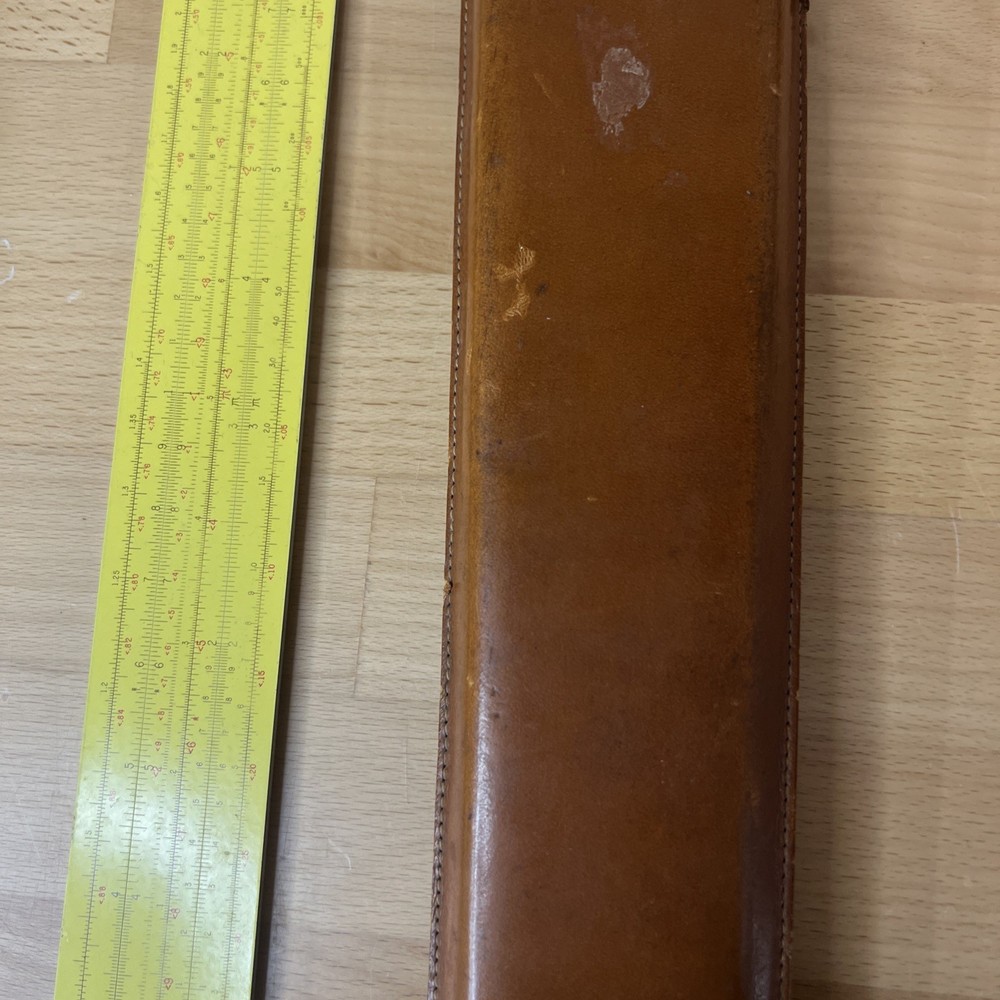 PICKETT Slide Rule w/ Leather Case