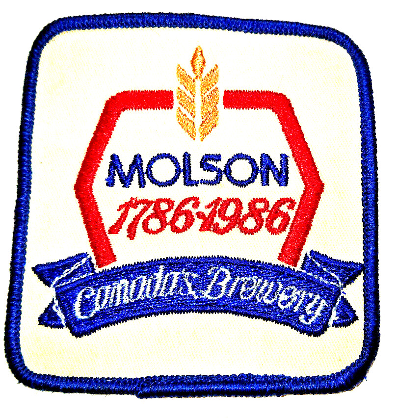 1786-1986 Molson Canada's Brewery Centennial Patch Badge Crest