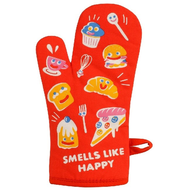 Blue Q Smells Like Happy Oven Mitt