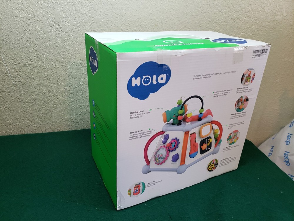 Hola Activity Pyramid, New in Open Box, 15 Dynamic Games...NEW