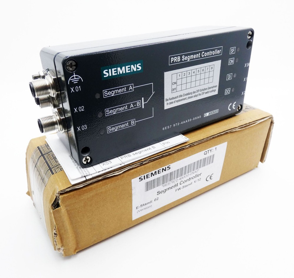 Siemens 6ES79724AA50-0XA0 E:02 FW:V.12 PRB Segment Controller -Unused/Original Box-