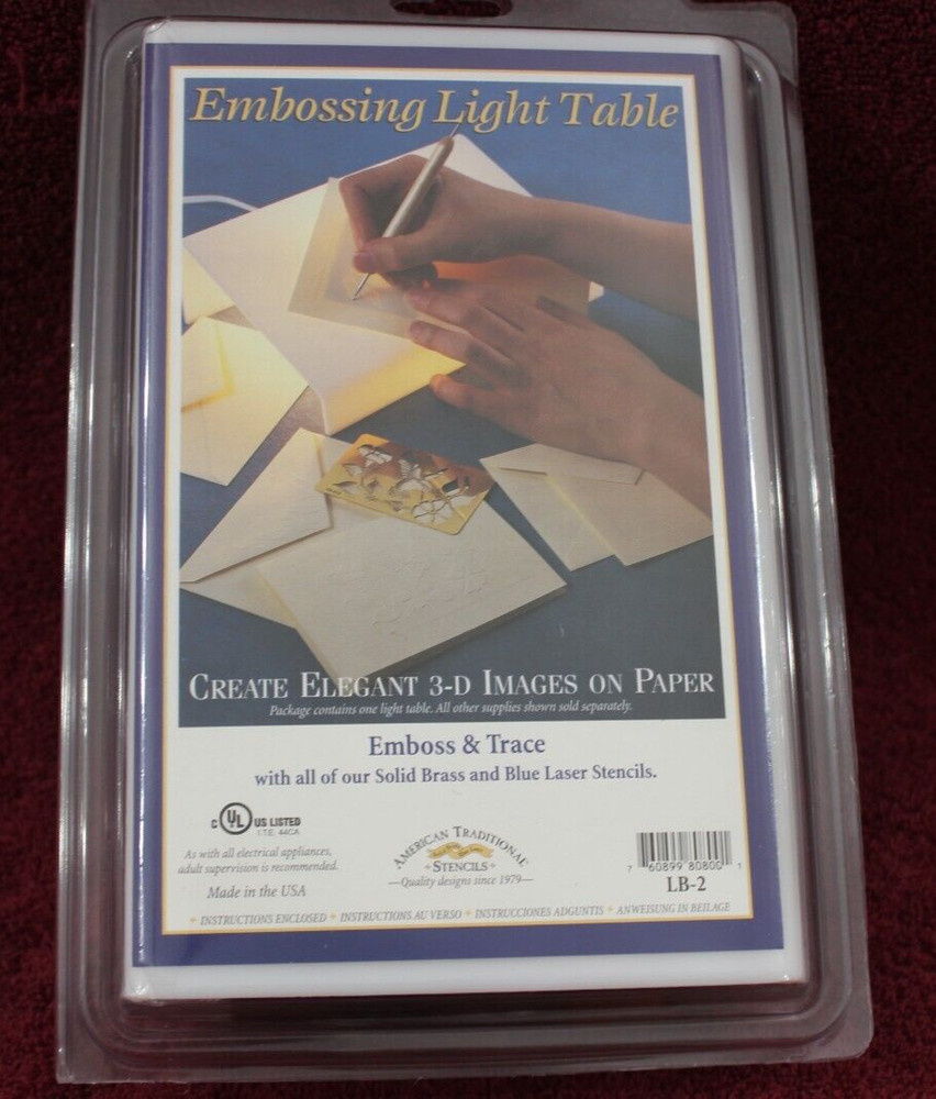 American Traditional Stencils Emboss & Trace Light Table