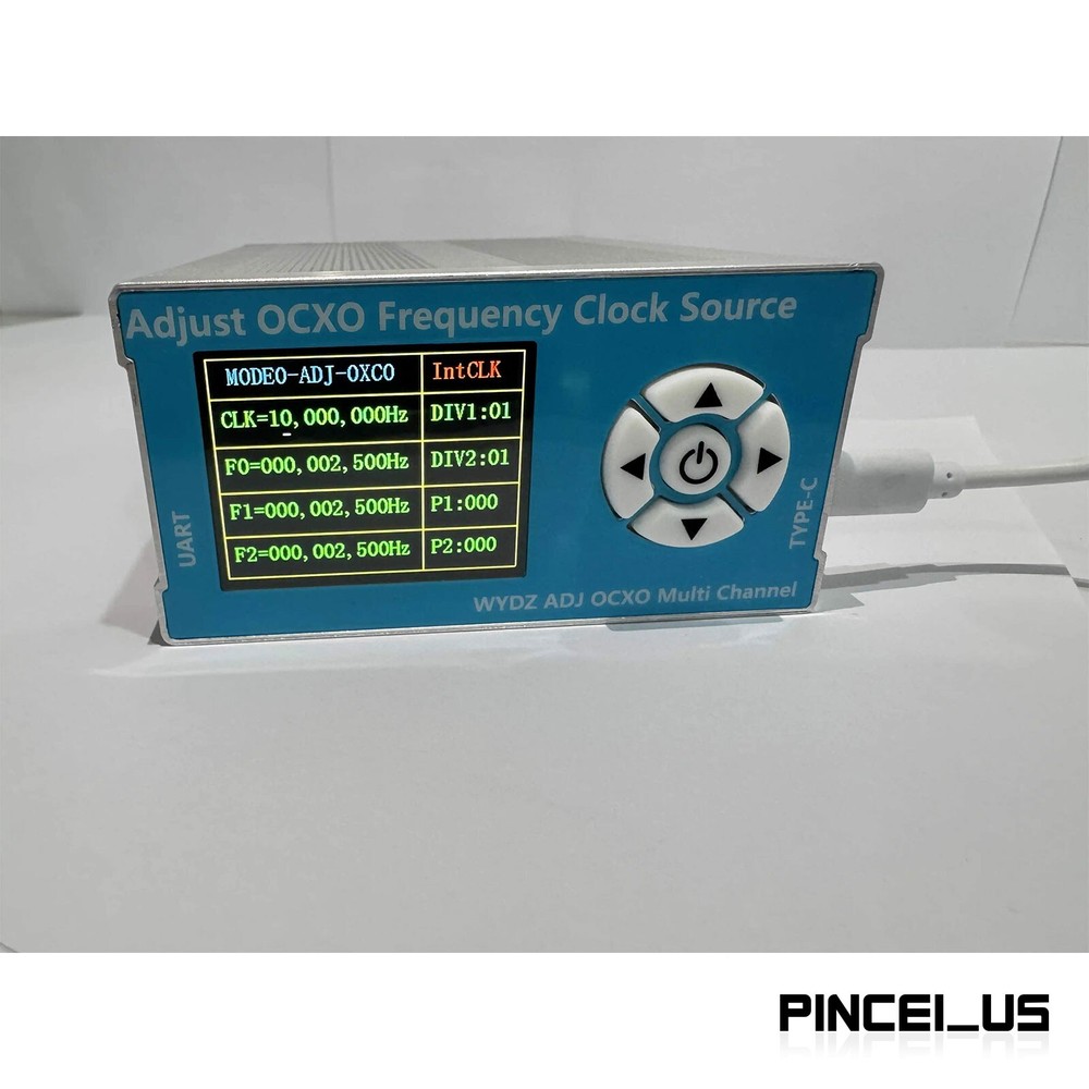 10M 0.1ppm OCXO Adjustable Frequency Standard 2.5K-200M Clock Source Module pe66