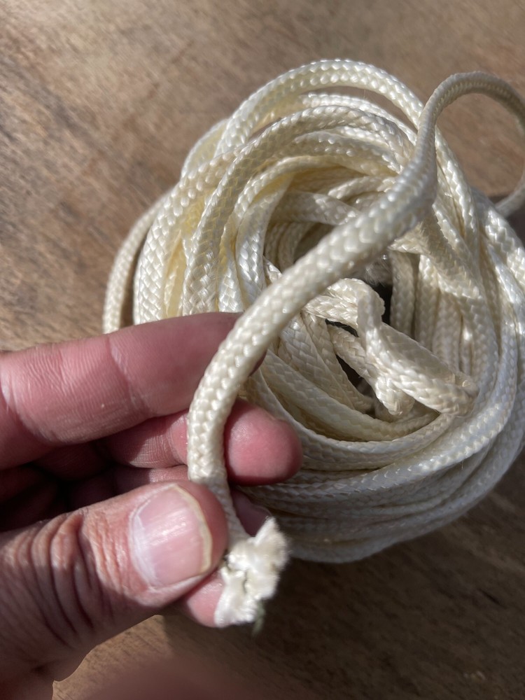 MILITARY WHITE PARACHUTE RISER PARACORD BUNDLE 3 QUANTITY 40 FEET