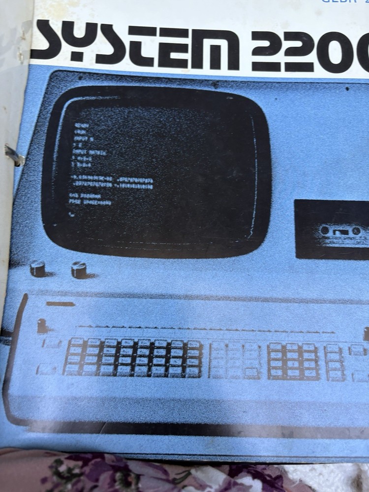 Wang "Basic" Language Programming Manuals: System GLBR 22B 2200 (1973) In Binder