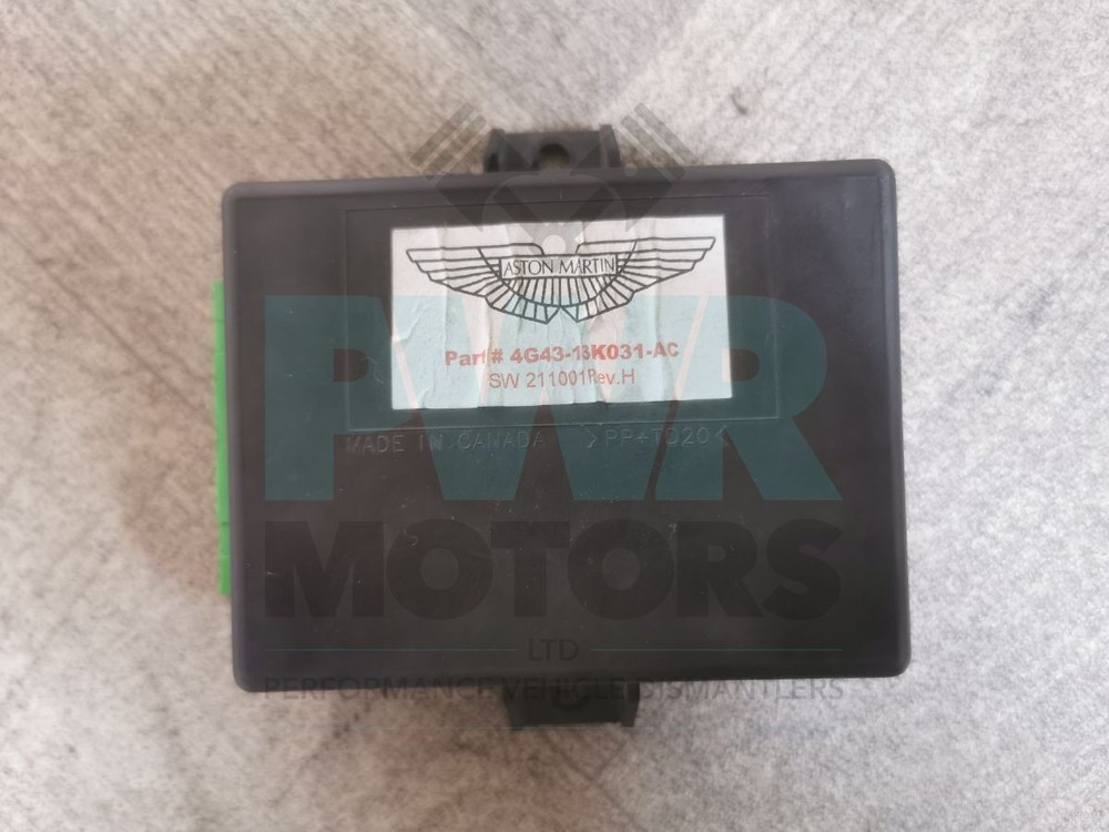 ASTON MARTIN DB9 Headlight Leveling Control Module Unit ECU 4G43-13K031-AC