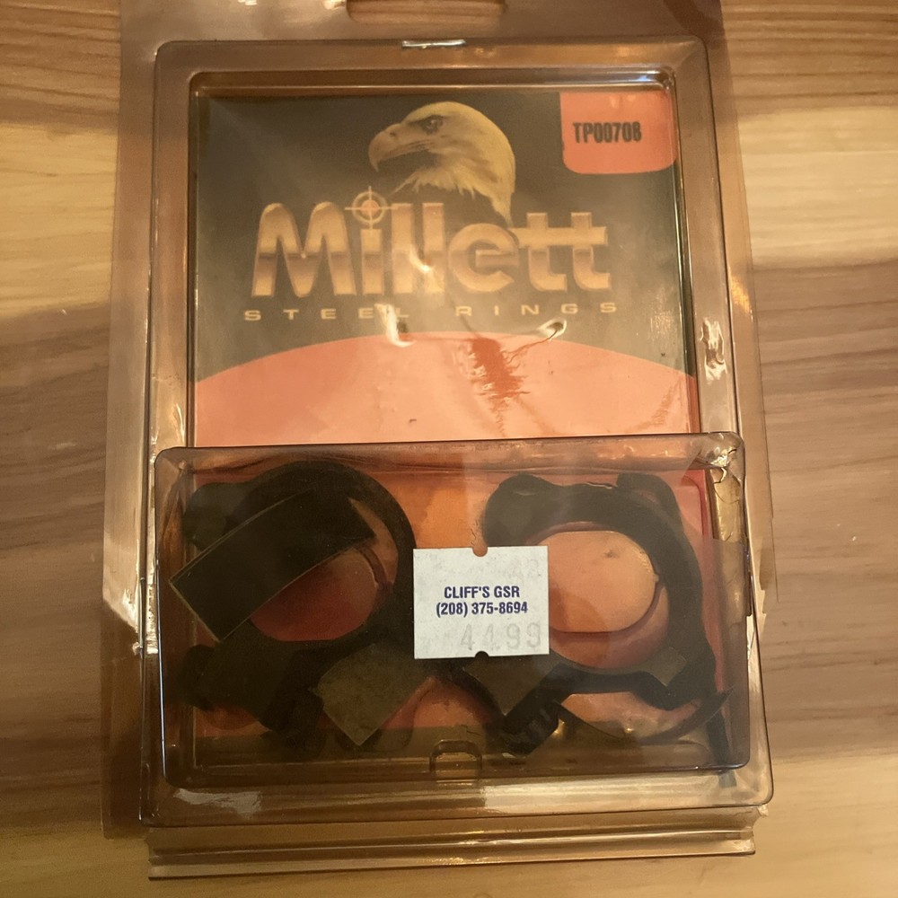 Millett 22Cal Angle Loc 30mm Medium Matte Scope Rings Windage Adjustable TP00708