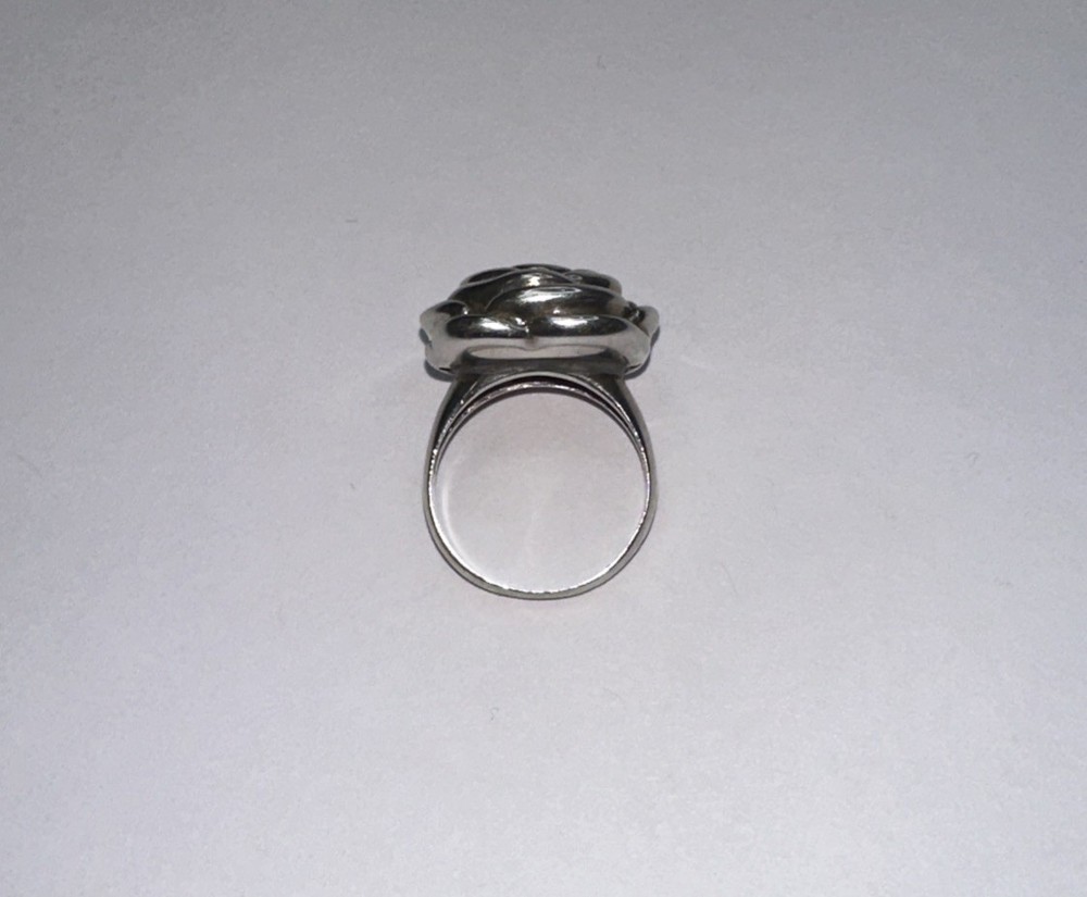 Vintage 925 Sterling Silver Rose Ring