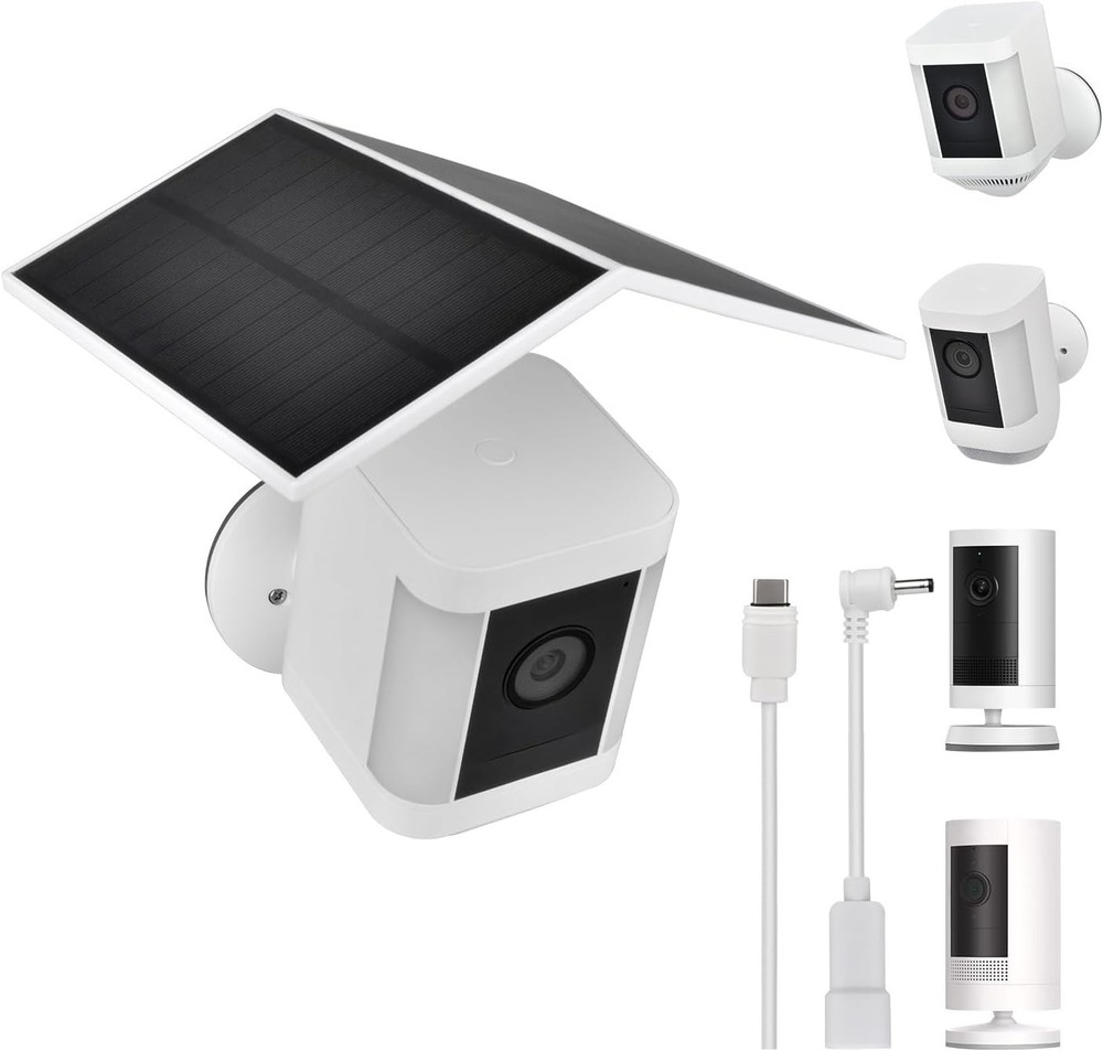 Solar Panel for Ring Camera Spotlight Cam Plus/Pro(Battery) & Stick Up Cam/Pro B