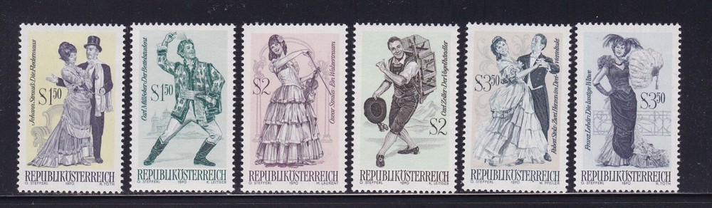 Austria Mint Stamps Sc#871-876 MNH