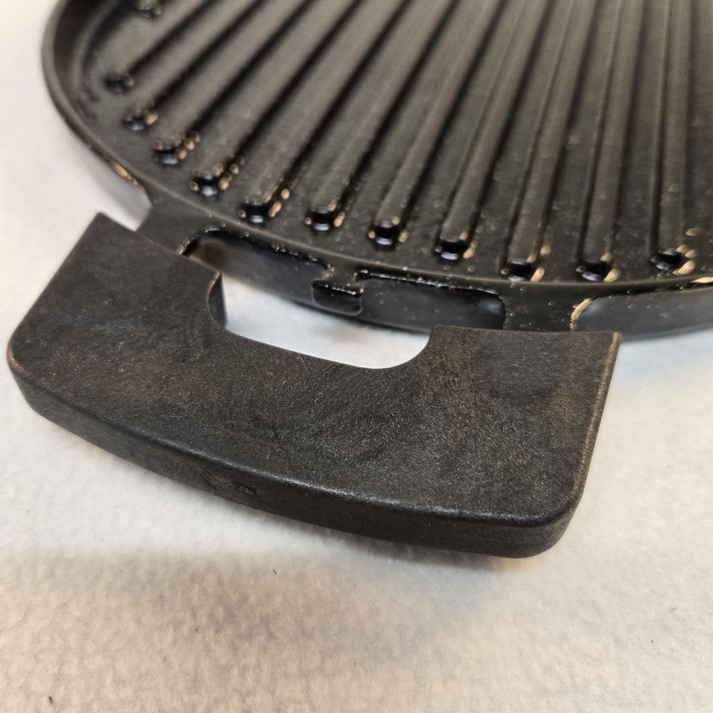 NuWave Grill Pan Precision Induction Cast Iron Double Handle Black Griddle