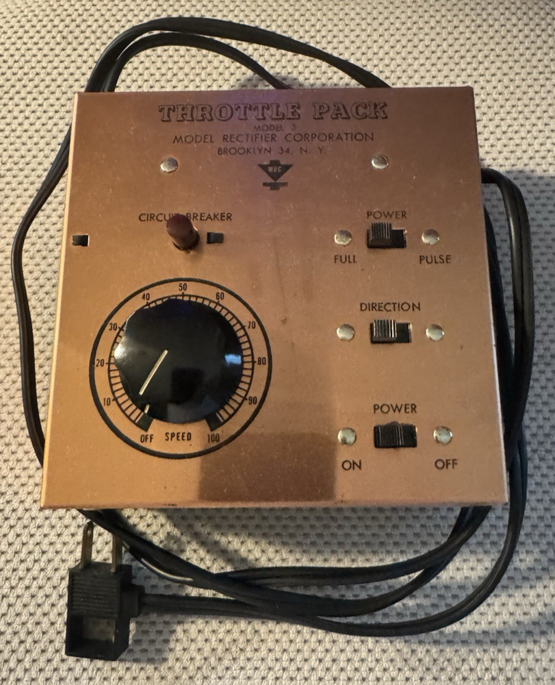 MRC Throttle Pack Model 3 Transformer; Variable Speed & Voltage
