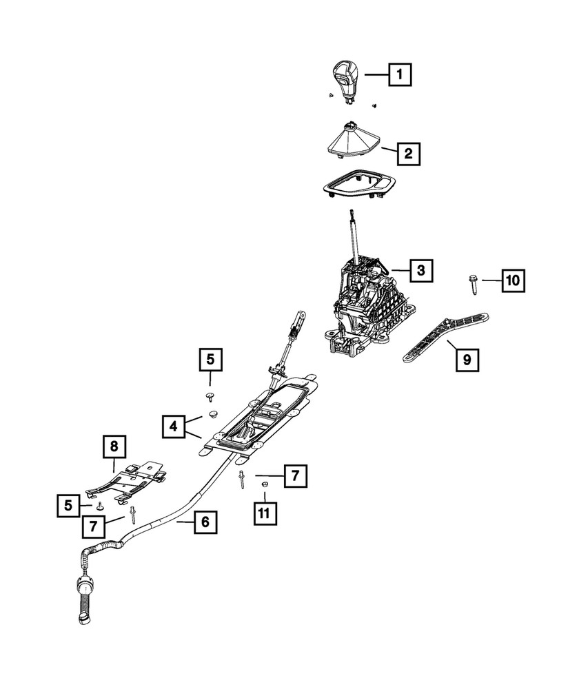 Genuine Mopar Gearshift Boot 6MZ68LR5AB