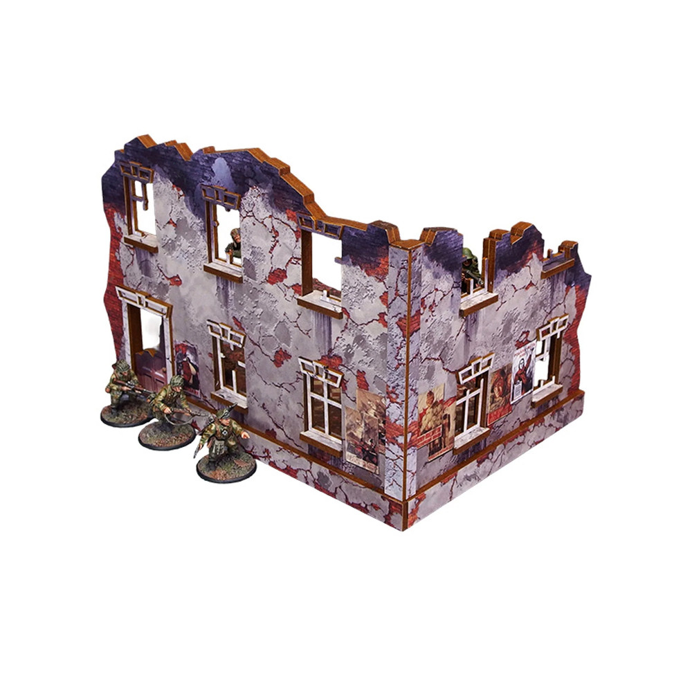 Micro Art Studio WW2 Ostfront Stalingrad: Univermag Right Prepainted
